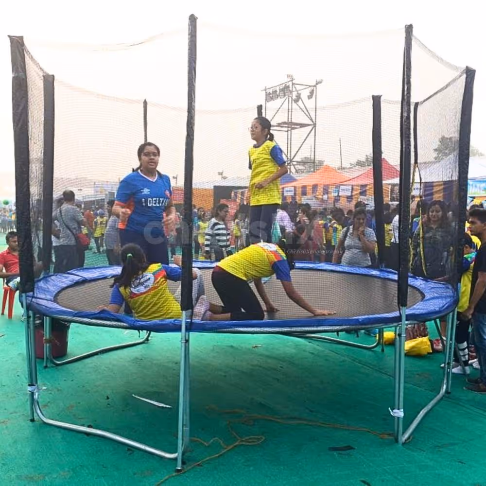 Jump into fun with a trampoline at your kids' birthday party