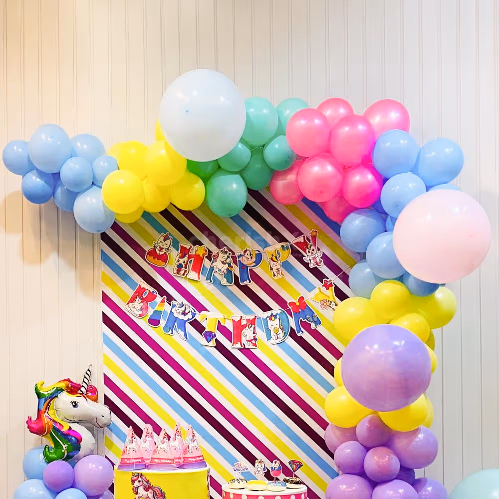 6*4ft Colorful Flex in Unicorn Theme