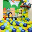 Pastel , Latex And Metallic Balloons Used in Arch
