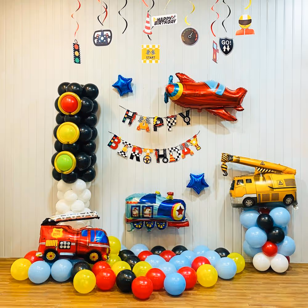 Transport Twist Birthday Balloon Decoration