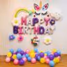 the Unique Combination of Cloud, Balloon Flowers and Unicorn