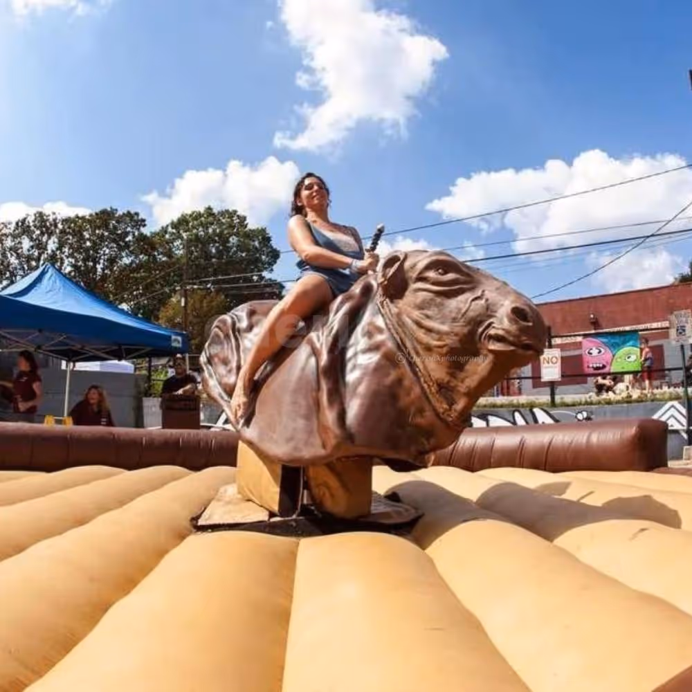Hold on tight! Bull ride fun at your celebration