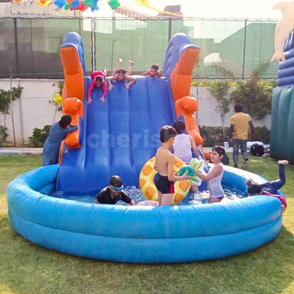 Splash into fun with a pool bouncy at your kids' party