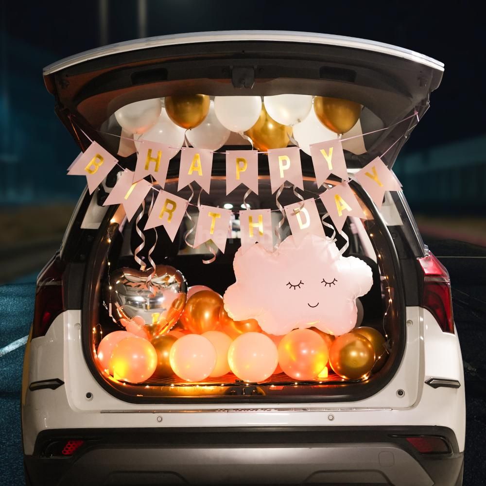 Car Boot Birthday Decor for Her