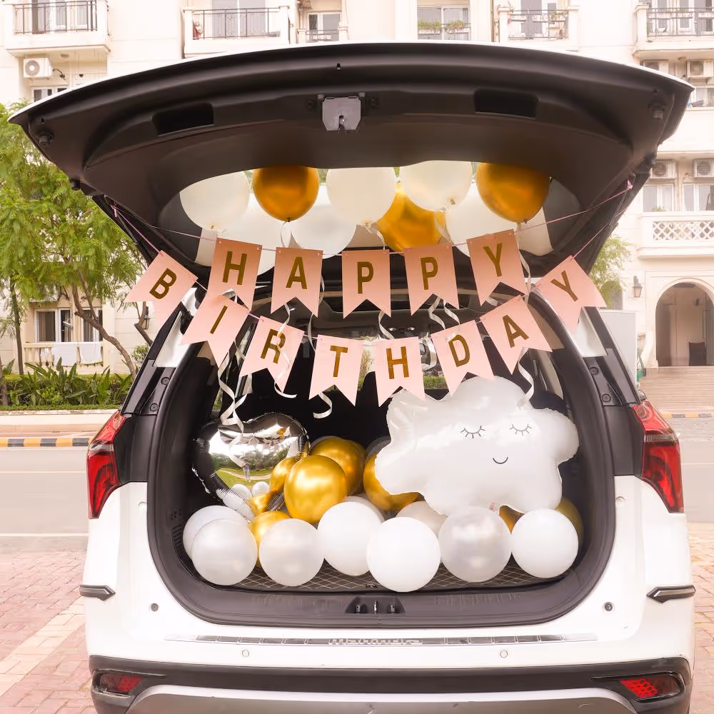 Unique Car Boot Birthday Decor