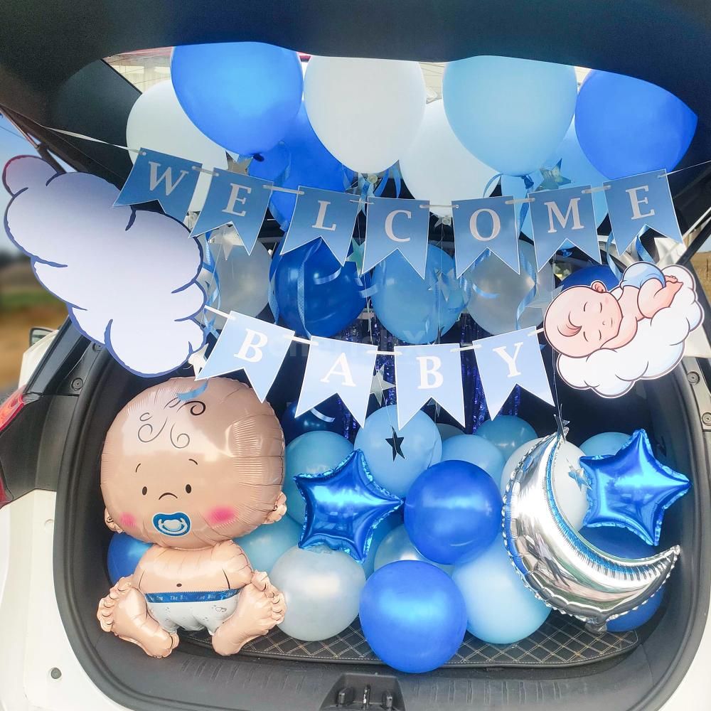 Welcome Baby Boy Car Boot Decor