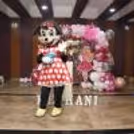 Hooray! The Minnie Mouse mascot has joined the party fun