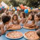 Live pizza station with momos, noodles, and brownies – the ultimate party feast