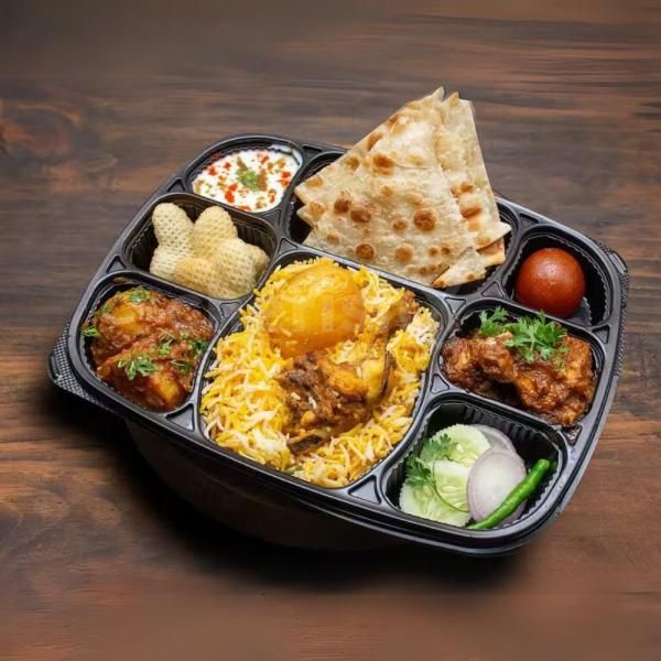 A feast in a box! Enjoy the rich and savory tastes of our Non Veg Packed Meal