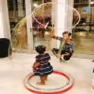 Kids delight in the magic of bubbles at our Bubble Game Show