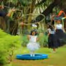 Bubble Game Show: Watch kids light up with joy as they chase and pop shimmering bubbles