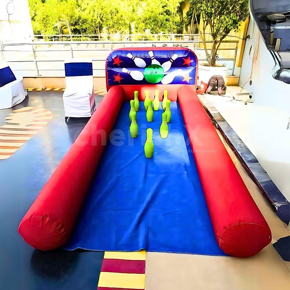 The Inflatable Feature Of The Bowling Alley Makes It Easy To Carry Along And Install At Any Venue
