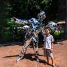 Interactive fun with our dazzling Mirror Man artist