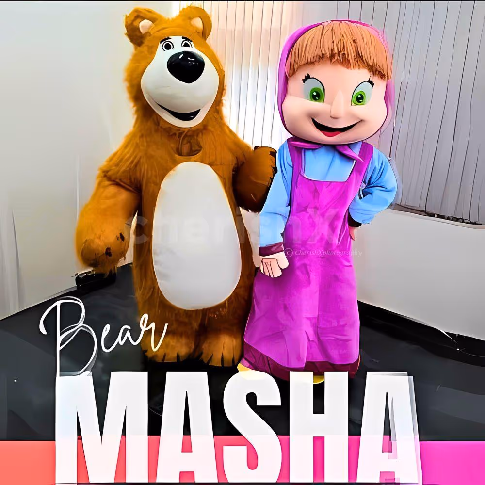 Bring the beloved characters of Masha and the Bear to life with our themed party setup, perfect for fans of this charming duo