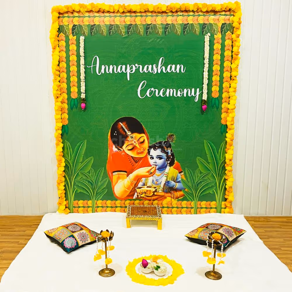 Baby's Rice Ceremony Decor