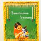 Flower decoration for annaprashan
