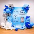 Baby Boy's Name Revealing with CherishX Balloon Decoration.