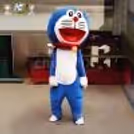 Interactive Doraemon mascot appearance for birthday parties, school functions, and kids' events with fun character entertainment.