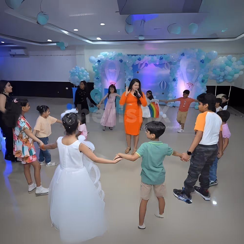 Keeping the party vibe alive with her magnetic energy