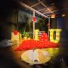 Romantic Centerpiece - Candlelit "I Love You" and heart-shaped rose petal decoration for a magical touch.