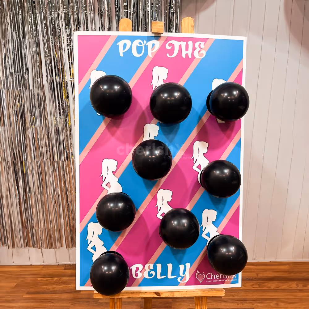 Pop the belly baby shower game
