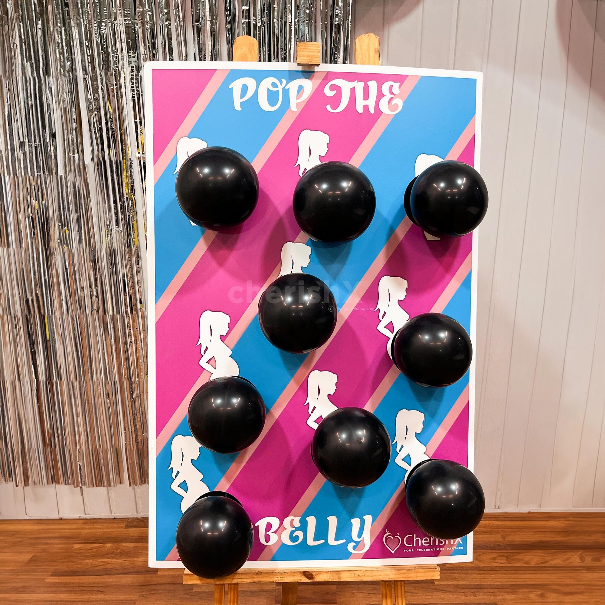 Pop the belly baby shower game