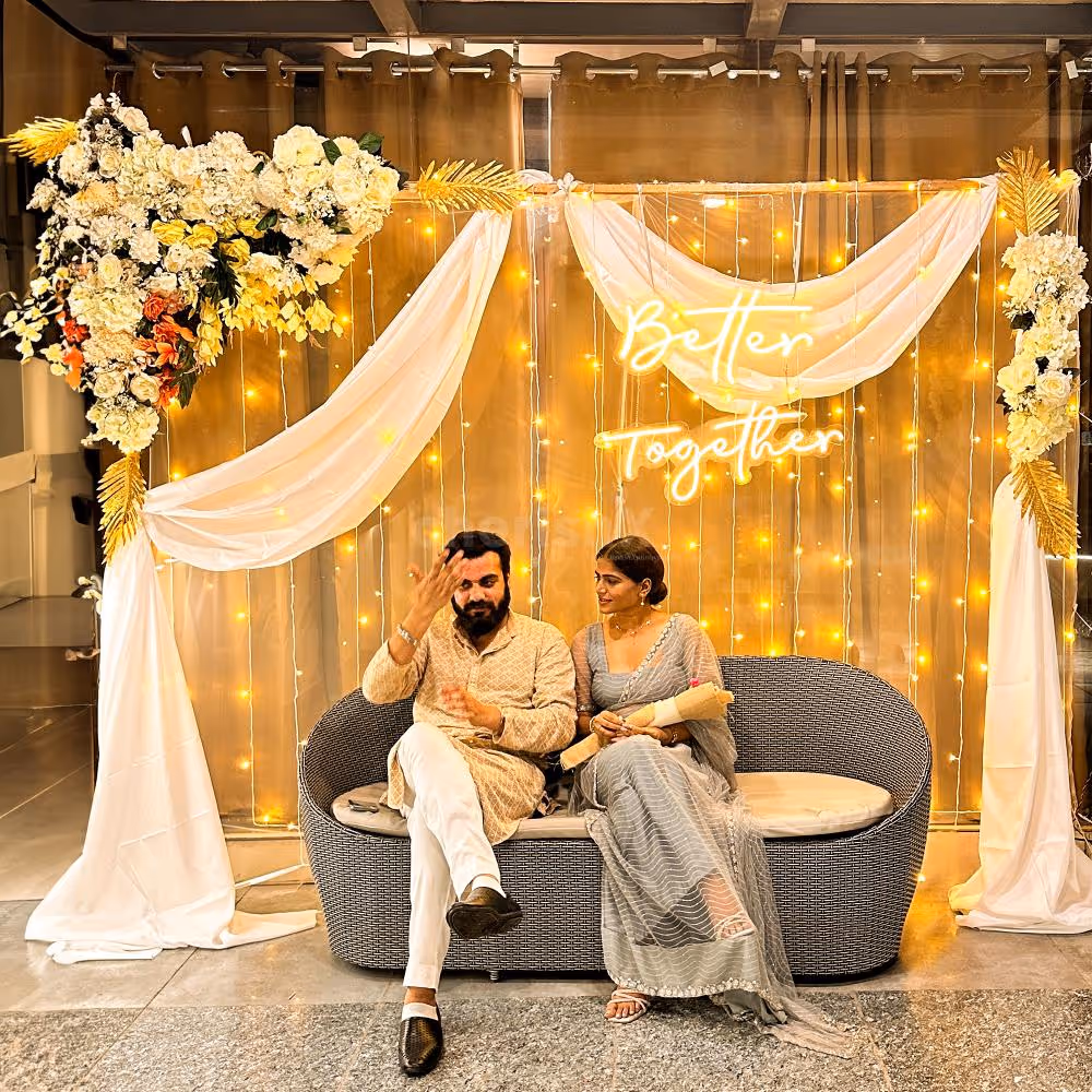 Flower Roka ceremony decoration in Delhi NCR