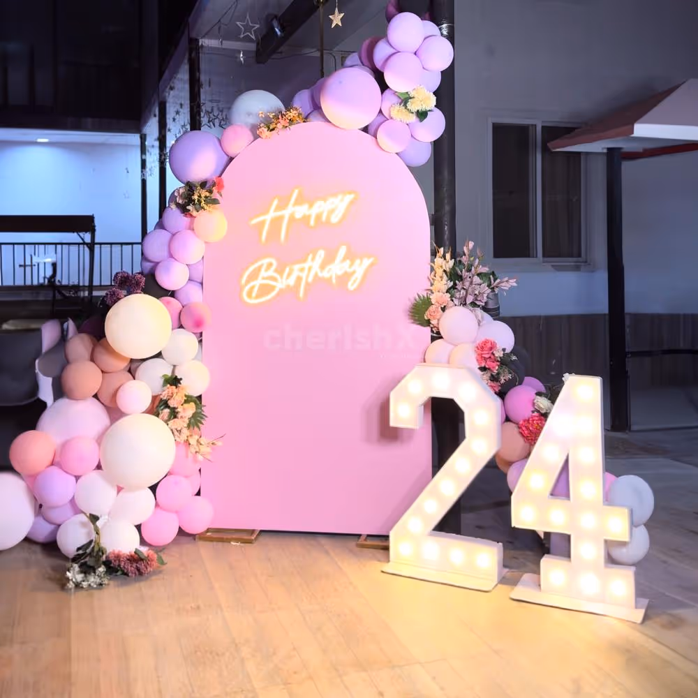 Birthday celebration In pool