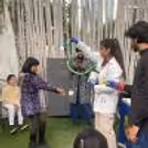 A child’s wonder as they witness the Fire Bubbles at cherishX Bubble Show