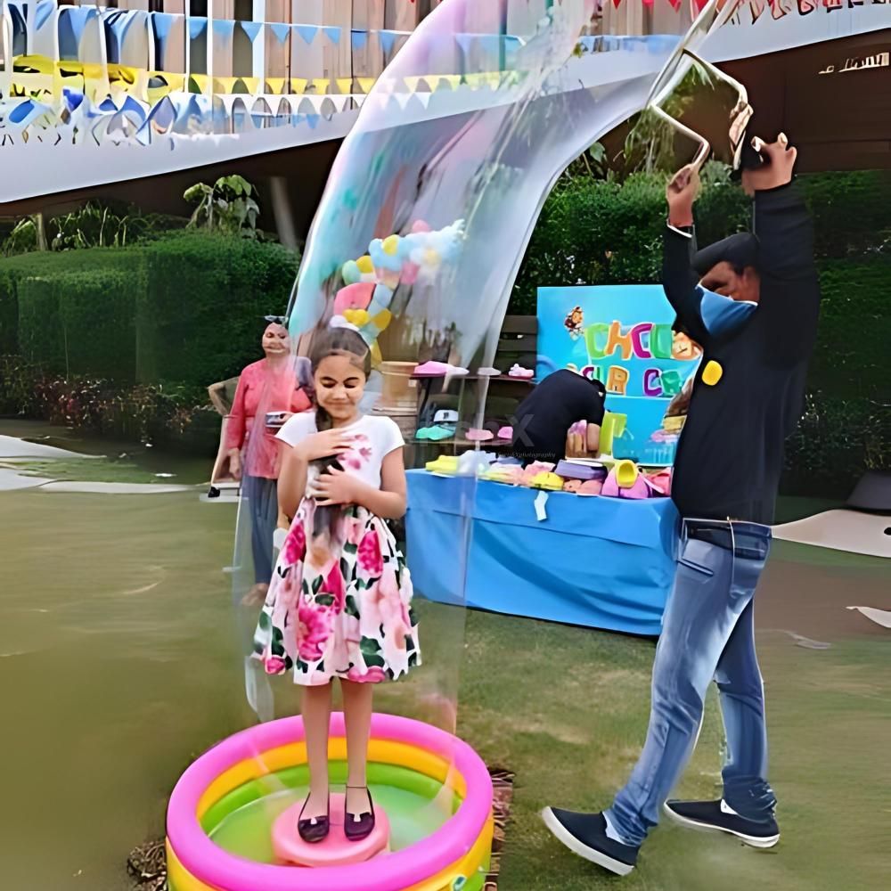 Kids immersed in bubble-making fun at cherishX's 3-hour Bubble Show