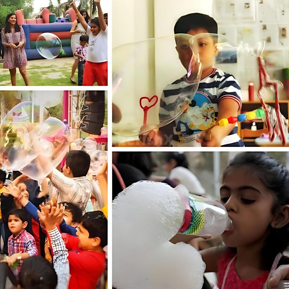 Kids immersed in bubble-making fun at cherishX's 3-hour Bubble Show