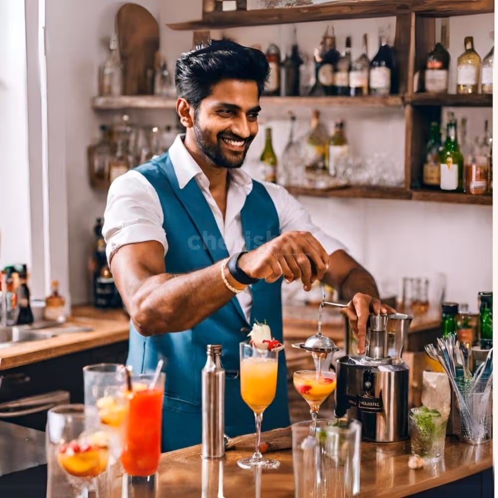 Enjoy unlimited drinks with expert mixing and service