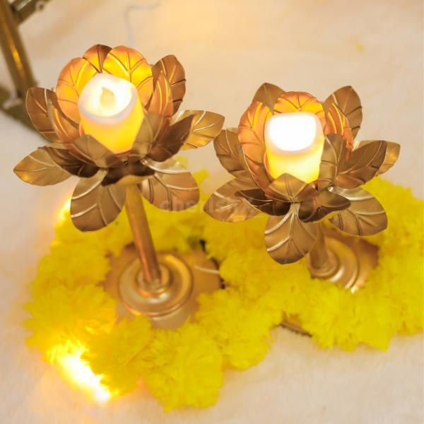 Real Flower Ganesh Chaturthi decor