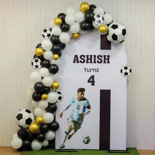 Football theme birthday decoration