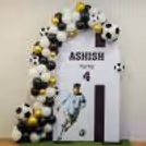 Football theme birthday decoration