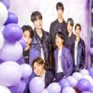 BTS Euphoria balloon arch and custom flex