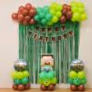 Green Frill Curtains For Decoration