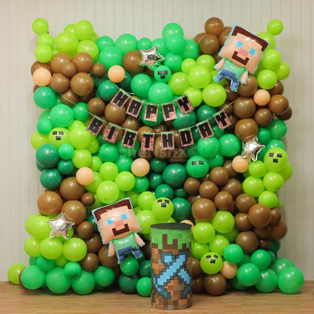 Minecraft Theme Decoration Package For Kids