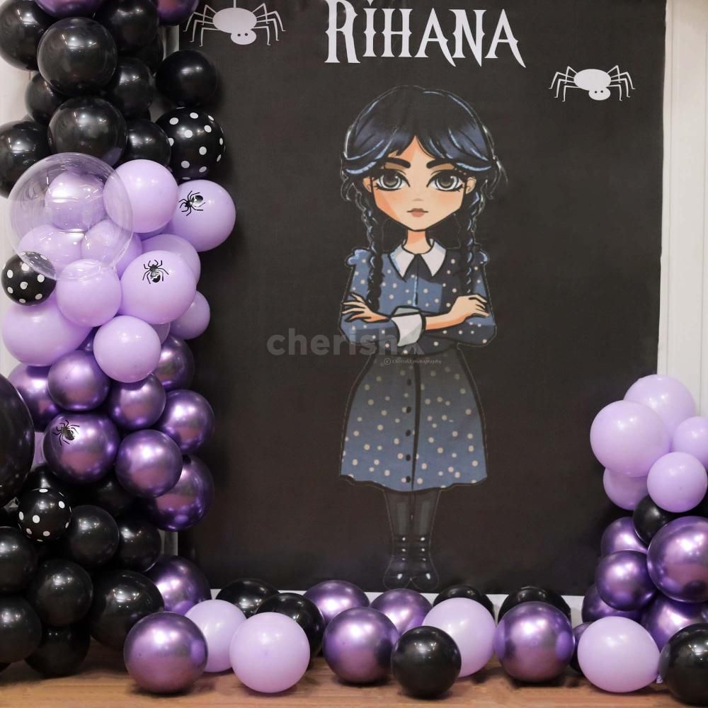 Purple Color Balloons With Flex