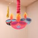 Garlands And Lights On Ceiling