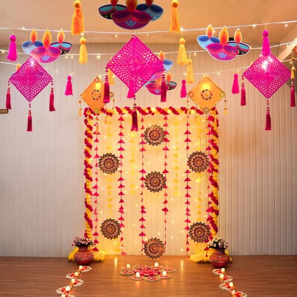 Diwali Decorations With Lights