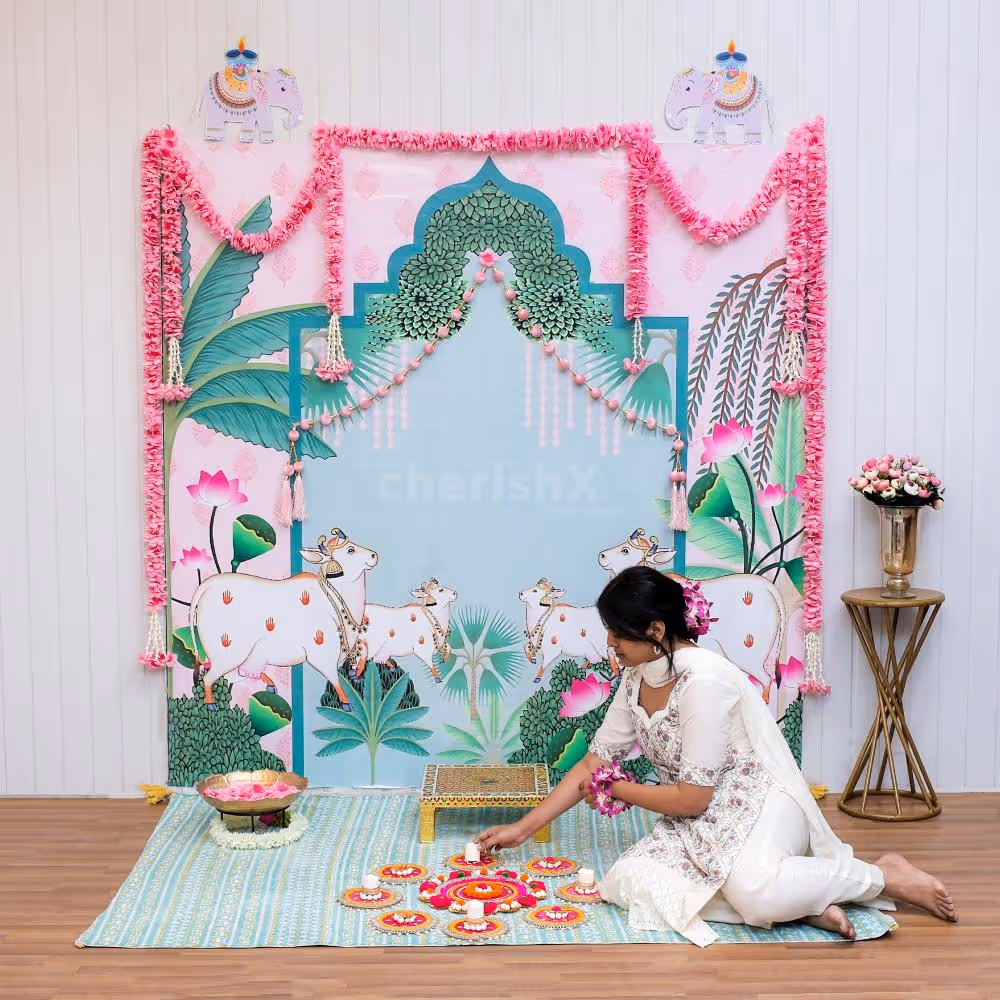 Pastel Diwali Decoration