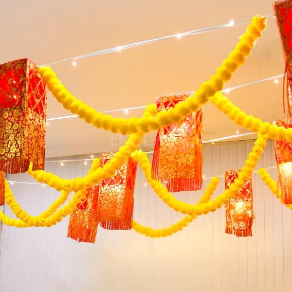 Artificial Yellow Garland For Diwali