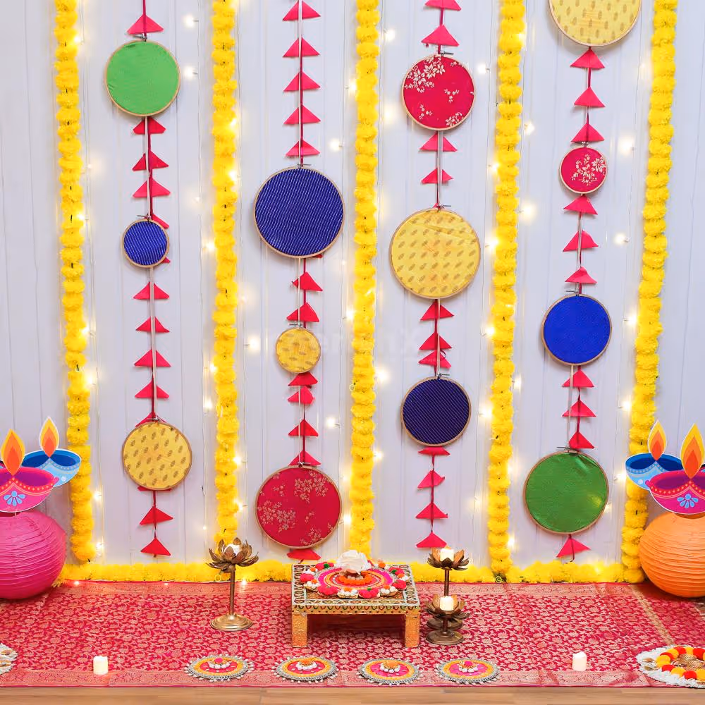 Artificial Flower Diwali Decoration