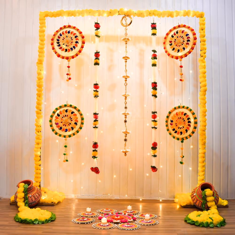 Simple Diwali Backdrop