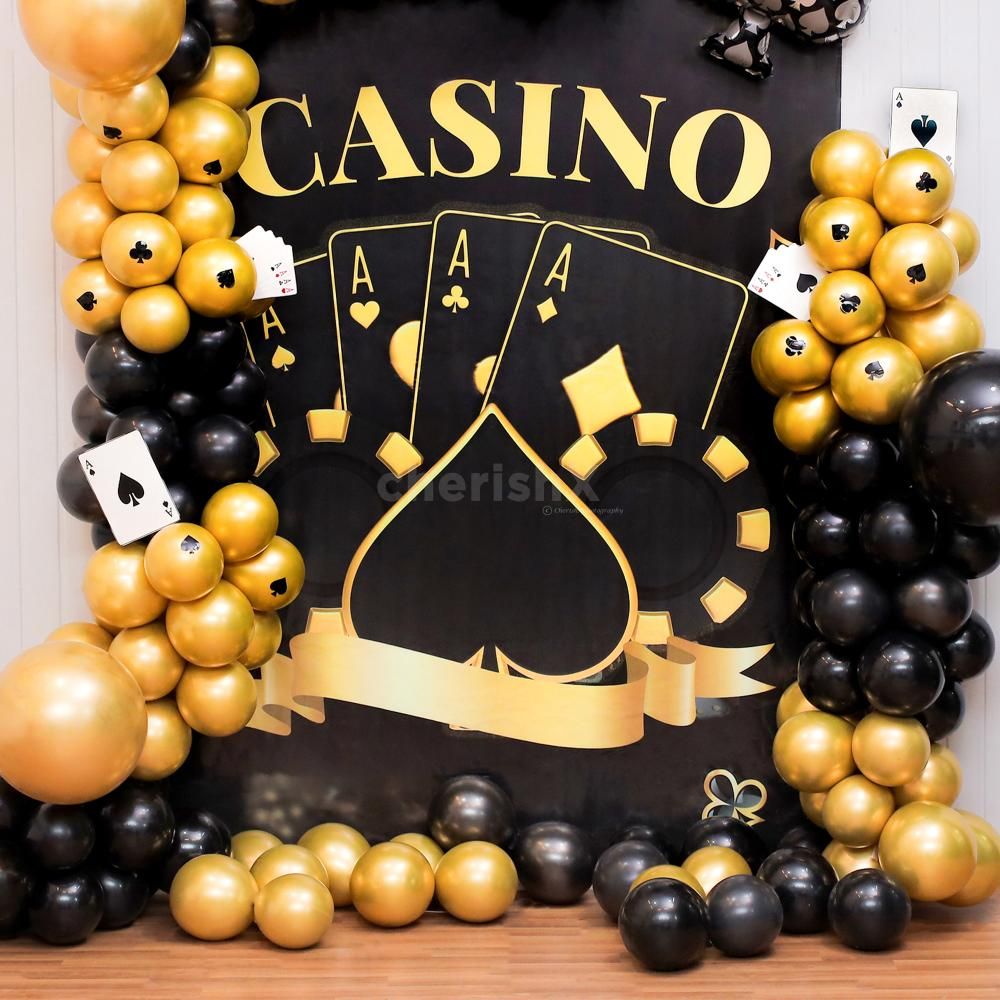 Poker Theme Decor With Royal Colors