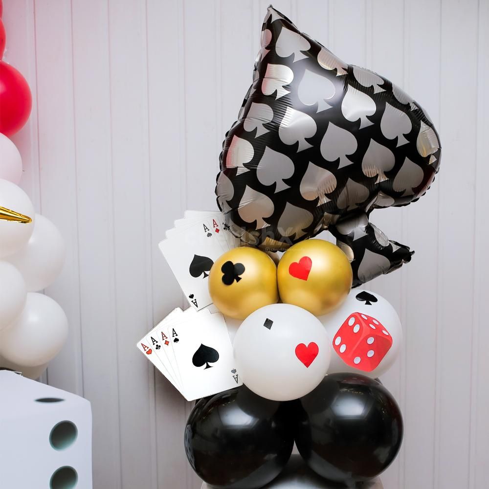 Poker Theme Bouquet of Balloons