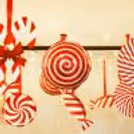 Bring the sweetness of Christmas to your ceiling with candy decor