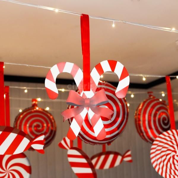 Celebrate with a sugary twist candy decor lighting up the holidays