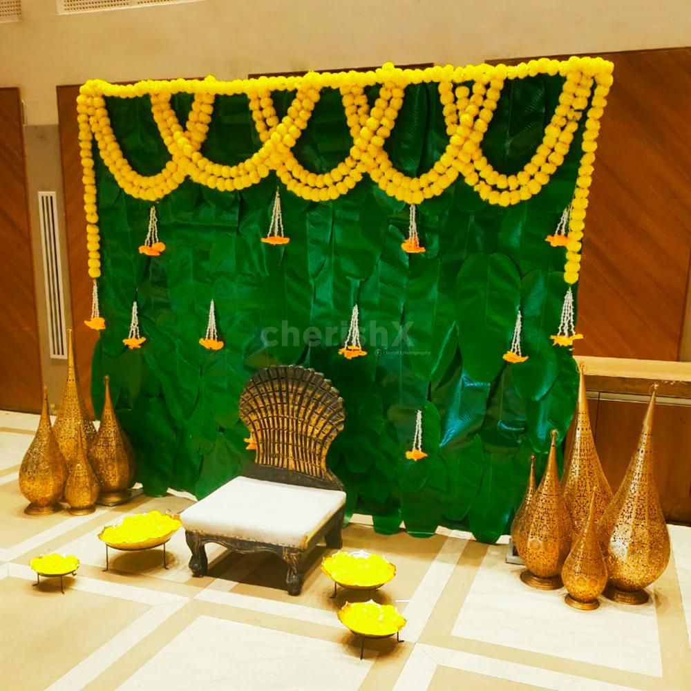 Haldi decor at home